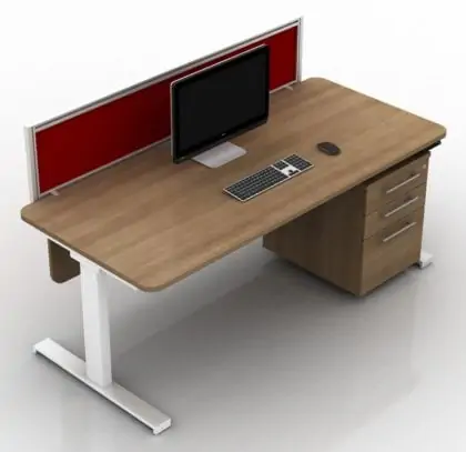 Mobili's crank operated Height Adjustable Desks.