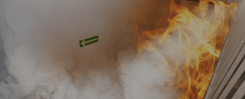 Fire in a stairwell